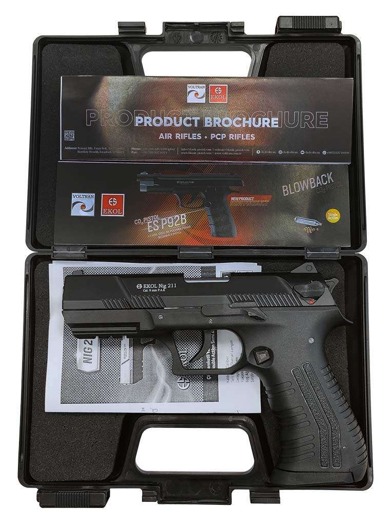 Шумовой пистолет EKOL Nig 211 Black Фото 3